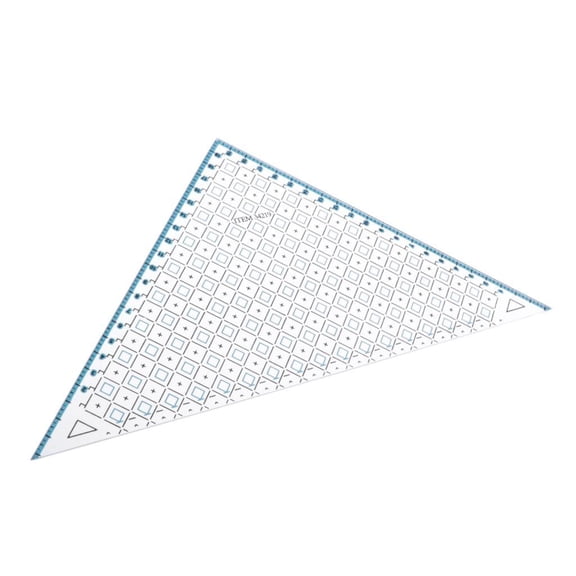 QSTDGVPW Acrylic Quilting / Patchwork / Sewing Ruler, Acrylic Quilting Stencil, Triangle