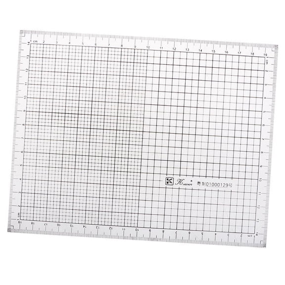 QSTDGVPW Acrylic Ruler Graph Scale Grid Ruler for Drawing Coordinate Mathematics Math