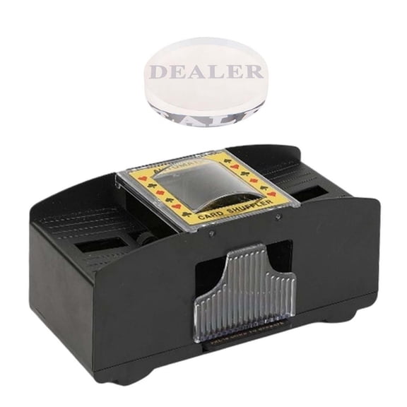 QSTDGVPW Advanced Card Shuffler Machine Battery Operated Casino Poker Games+Dealer #1