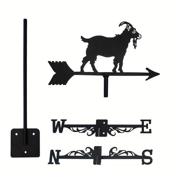 QSTDGVPW Animal Metal Weather Vane Weatherproof Garden Decor Wind Direction Roof Ornament