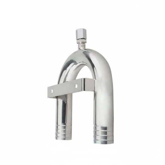 QSTDGVPW Anti-siphon Valve Stainless Steel Marine Vented Loop Flush Valve Plumbing Check Valve Rustproof Mirror Buffed Leak Prevention Suitable for Bilge Pump Generator Systems