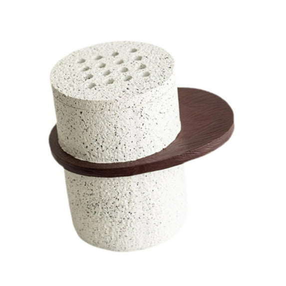 QSTDGVPW Arabic Incense Burner, Desktop Ornament, Modern Censer Burner for Office S White