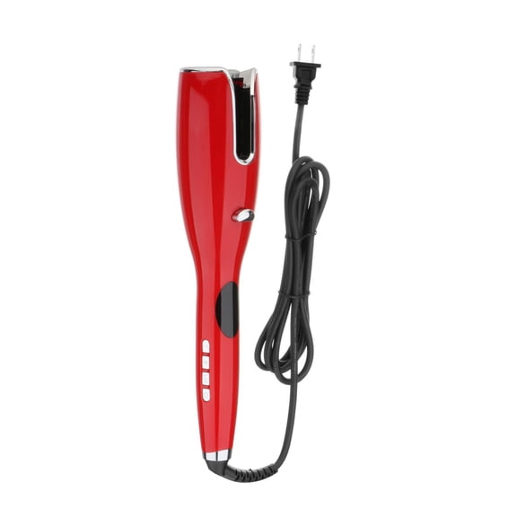 QSTDGVPW Auto Hair Curler, Automatic Curling Iron with Ceramic Ionic Barrel Professional Red