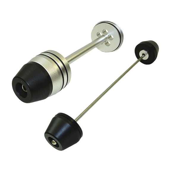 QSTDGVPW Axle Fork Wheel Guard Protector Motorcycle Accessories Fork Axle Sliders Cap Pad Silver