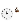 thumbnail image 1 of QSTDGVPW Ballerina Wall Clock Ballet Dancing Girl Silent Mute Clock Dance Charming Decorative Human Figurine Abstract Thinker Statue Art Versatile Collection Ornament Sculpture, 1 of 8