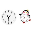 thumbnail image 1 of QSTDGVPW Ballet Dancing Girl Silent Mute Wall Clock Charming Decorative for Kitchen Office Home Cartoon Penguin Wooden Lovely Battery Powered Multifunctional Bedroom Home Decoration, 1 of 8