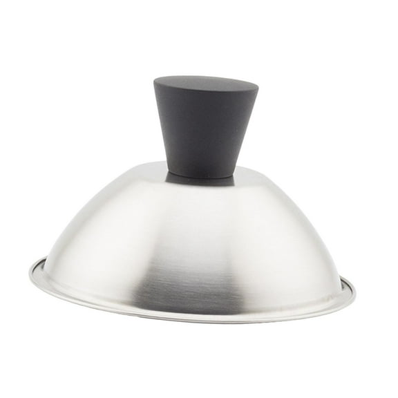 QSTDGVPW Basting Cover Stainless Steel Melting Dome for Outdoor BBQ Hamburger Patties 13.5cm