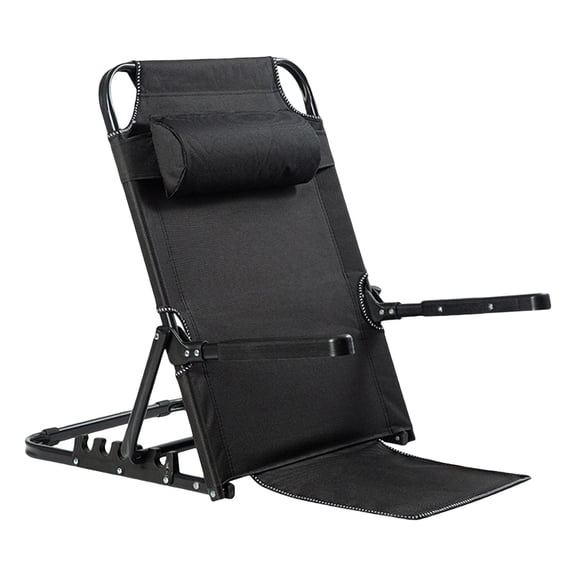 QSTDGVPW Bed Backrest for Sitting up in Bed Adjustable Angle Foldable Steel for Neck Head large 7 Gears Armrest