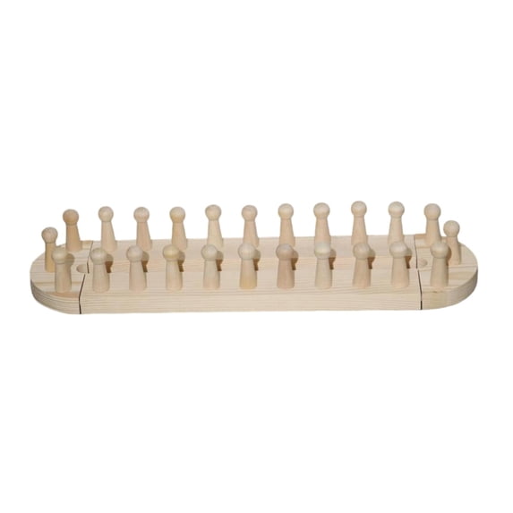 QSTDGVPW Blanket Loom Hand Knitting Wooden Loom for Yarn Crafts Relaxing DIY Crafting 2 sections