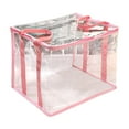 thumbnail image 1 of QSTDGVPW Book Storage Organizer Dustproof Portable Spacious Capacity File Storage Box Pink, 1 of 9