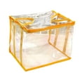 thumbnail image 1 of QSTDGVPW Book Storage Organizer Dustproof Portable Spacious Capacity File Storage Box Yellow, 1 of 9