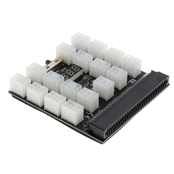 QSTDGVPW Breakout Board PCI-E 17x 6Pin Mining Power Breakout Board Adapter for HP Server