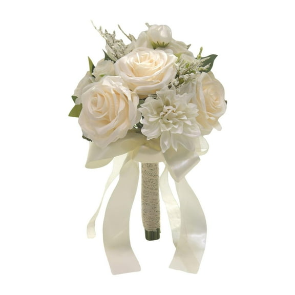 QSTDGVPW Bridal Wedding Bouquet Elegant for Marriage Bridal Shower Dining Table Decor