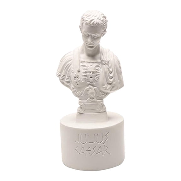 QSTDGVPW Caesar Figurine Pen Holder Stationery Organizer Container Desktop Decor Gift for