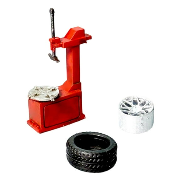 QSTDGVPW Car Repair Shop Parts Model 1:64 Pretend Play Toy Automotive Service Diorama Style E