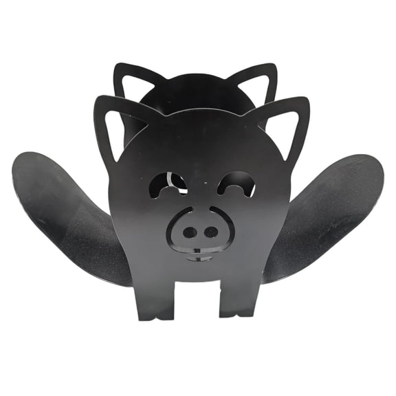QSTDGVPW Cartoon Animal Head Toilet Roll Holder Bathroom Tissue Paper Storage Rack Stand, Pig