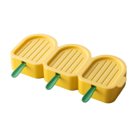 QSTDGVPW Cartoon Silicone Molds Bird Shaped 3-Cell Freezer Dessert Pudding with Yellow