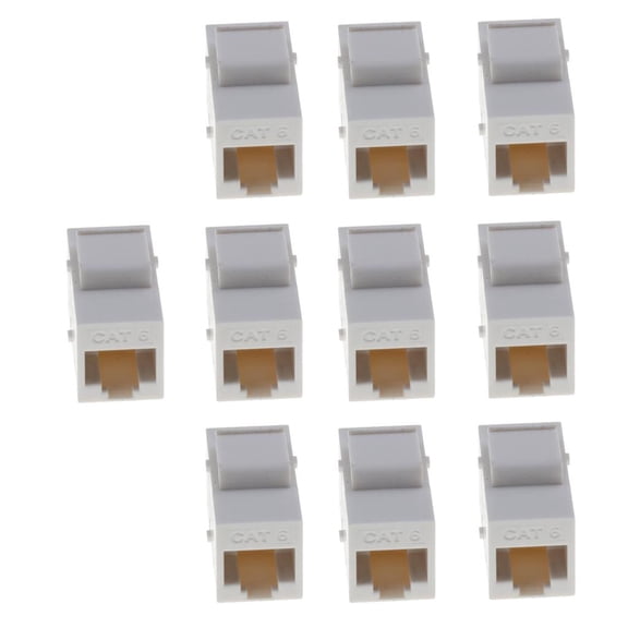 QSTDGVPW Cat 6 Ethernet Network Module Keystone UTP Patch Panel Wall Front Plate.