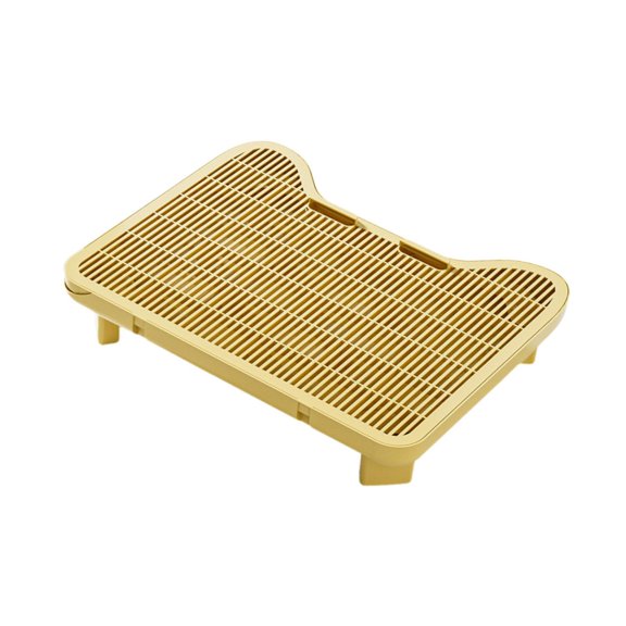 QSTDGVPW Cat Litter Litter Box Ramp,Elevated,Sturdy,Easy Cleaning Indoor Pedal Stool for Yellow