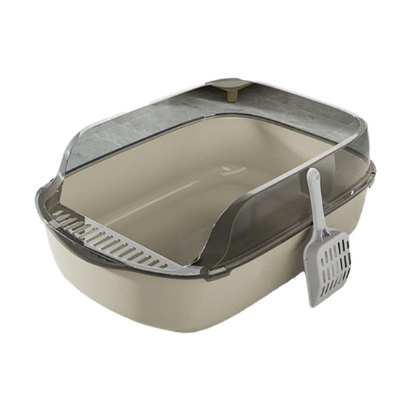 QSTDGVPW Cat Litter Pans Deep Loo Cage Accessories Potty Toilet for Small and Medium Cats