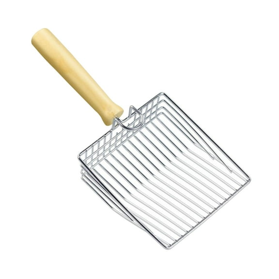 QSTDGVPW Cat Litter Sifting Scoop Cleaner Tool with Hook Mesh Screen Fecal Spoon Cat Sand