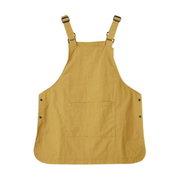 QSTDGVPW Catering Workwear Apron Multipurpose Brief Kitchen Apron for Chef Garden BBQ Yellow