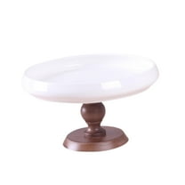 QSTDGVPW Ceramic Cake Stand Dessert Display Holder for s Wedding 8 inch