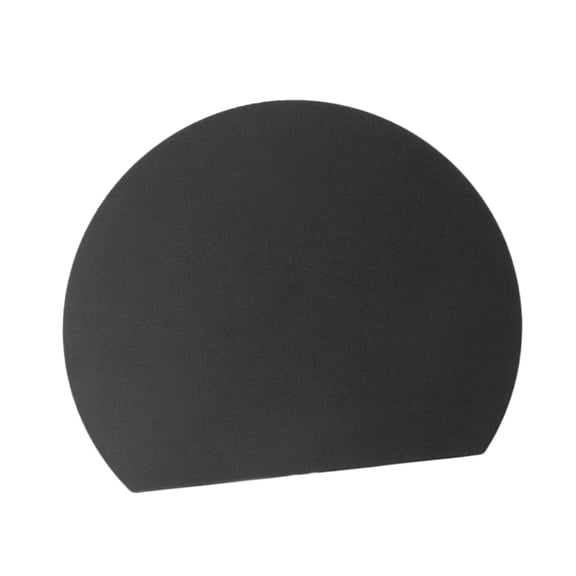 QSTDGVPW Chopping Board Convenient Half Round Cutting Mat for Fruits Vegetables Meats Black S