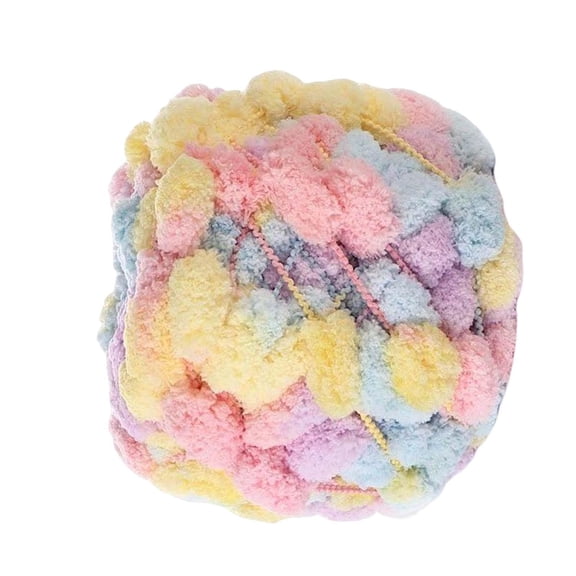 QSTDGVPW Chunky Soft Knit Hand Knitted DIY Rug Making Weaving Weights for Macrame Cushion Light Yellow Pink