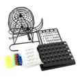 thumbnail image 1 of QSTDGVPW Classic Bingo 75Balls Wheel Wire Cage Lotto Game Set With Card Marker Ticket Set, 1 of 9