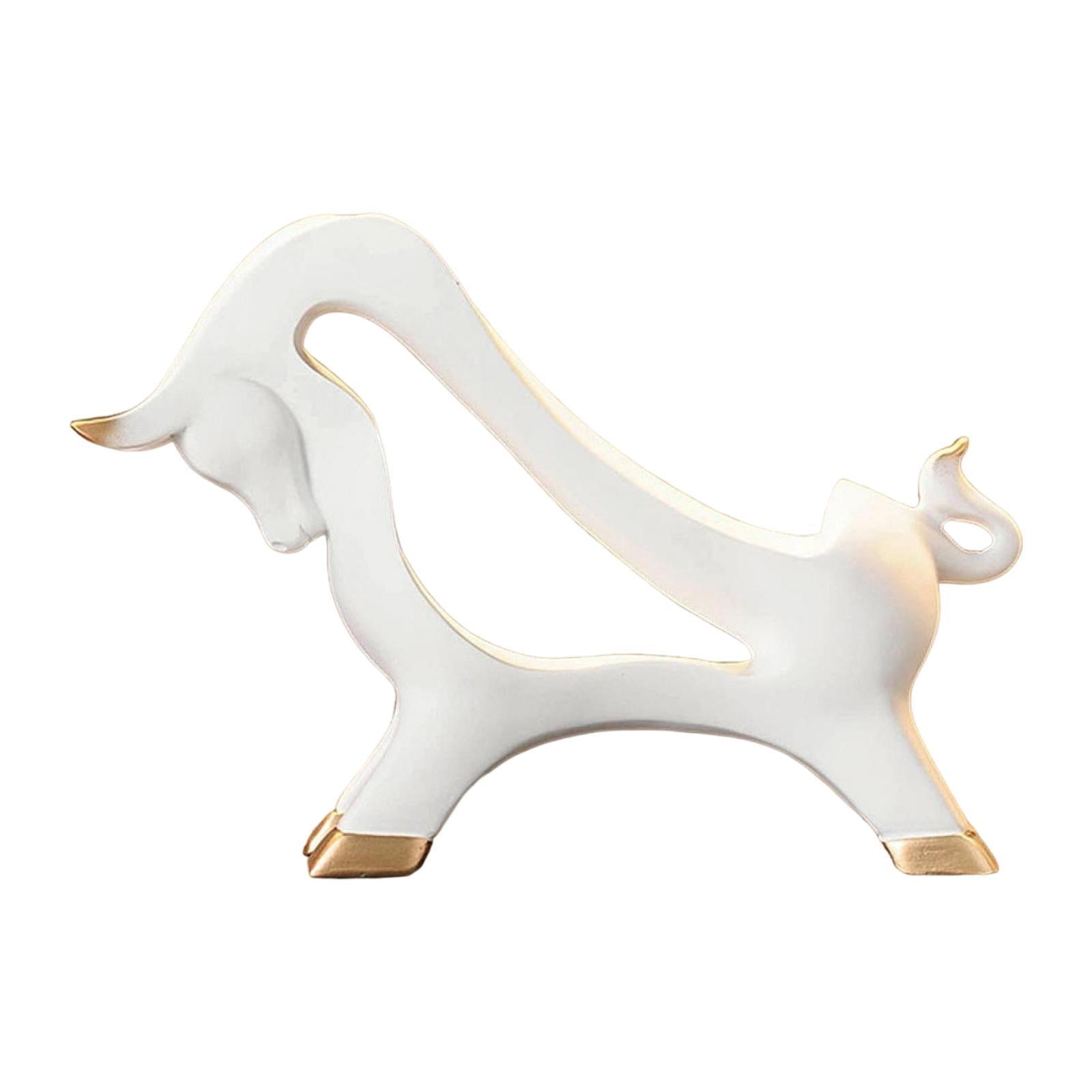 QSTDGVPW Countertop Wine Rack Creative Cow Sculpture for Dining Table ...