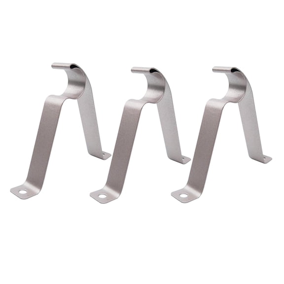 QSTDGVPW Curtain Rod Bracket, Adjustable Curtain Rod Holder Curtain Rod Hanging Brackets 22mm silver