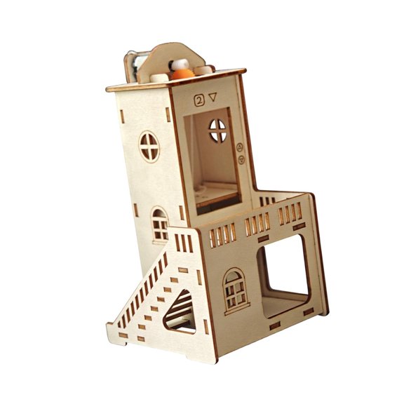 QSTDGVPW DIY Elevator Model Kit Physical Model Develop Skill Handcraft Science Experiment