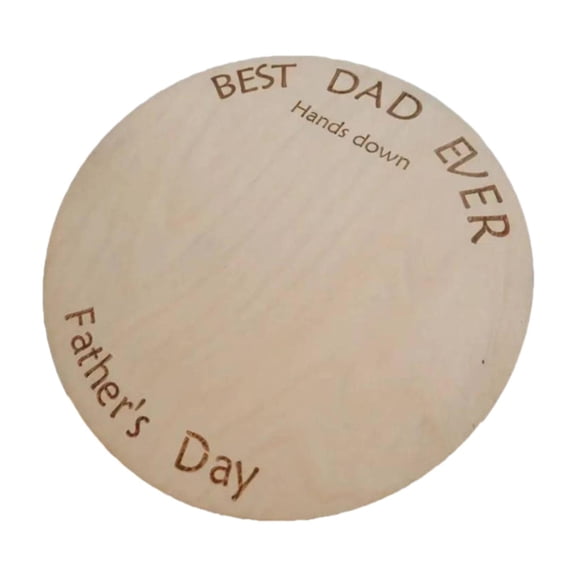 QSTDGVPW DIY Handprint Collection Holiday Home Decor Fathers Day Gift Plaque without Base