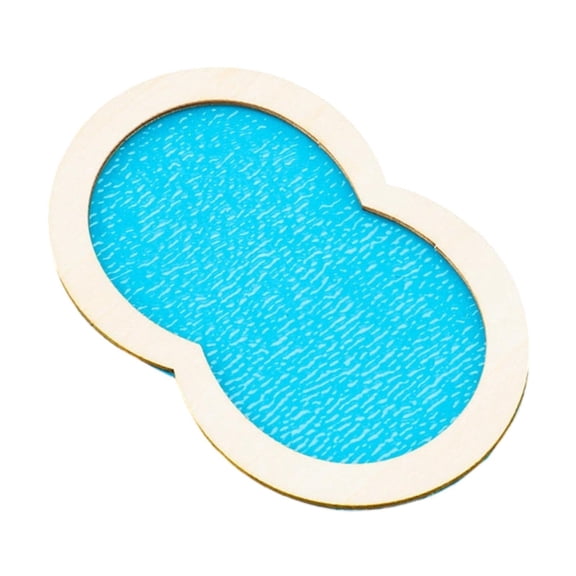 QSTDGVPW DIY Pool Model, Sand Table Ornament, Decorative Roadside Pieces, Miniature Scene