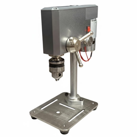 QSTDGVPW Desktop Drilling Machine Mini Drill Press Bench Drill Adjustable Power Level 12 to 24V Precision for Model Makers Craft Studio
