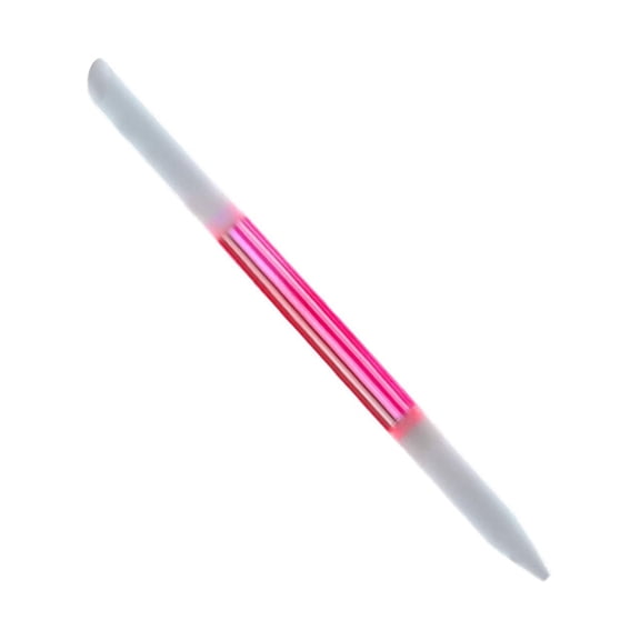 QSTDGVPW Double Sided Glass Cuticle Pusher Multifunctional Cuticle Remover Tool for Home Pink