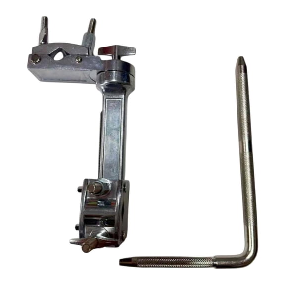 QSTDGVPW Drum Clamp Mount Adjustable Playing Fit Bass Drum Risers Percussion Mounting With Rod