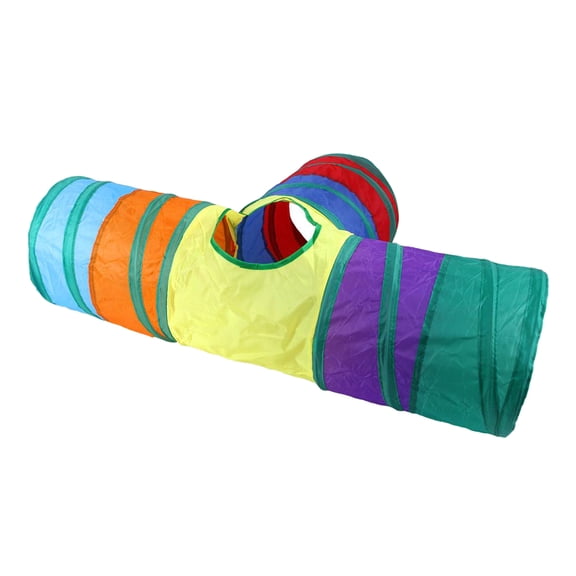 QSTDGVPW Durable Cat Climbing Tunnel To Crawl Through Tube 3 Fold Collapsible Tunnel Toy