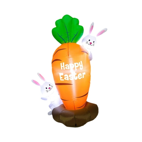 QSTDGVPW Easter Inflatable Decoration Built in LED for Holiday Party, Courtyard, Lawn