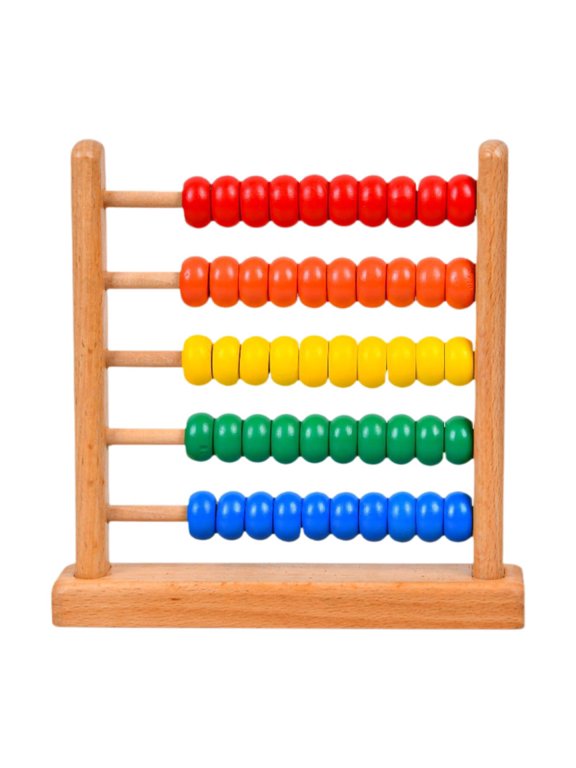 Educational Abacus for Kids 5 Row Abacus Montessori Toy Digital Educational Tool