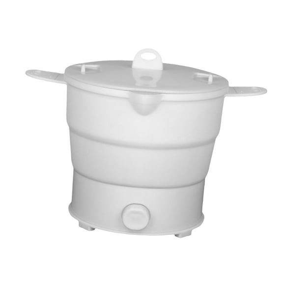 QSTDGVPW Electric Kettle 1.2L Foldable Electric Cooker for Soup Cooking Rice Porridge