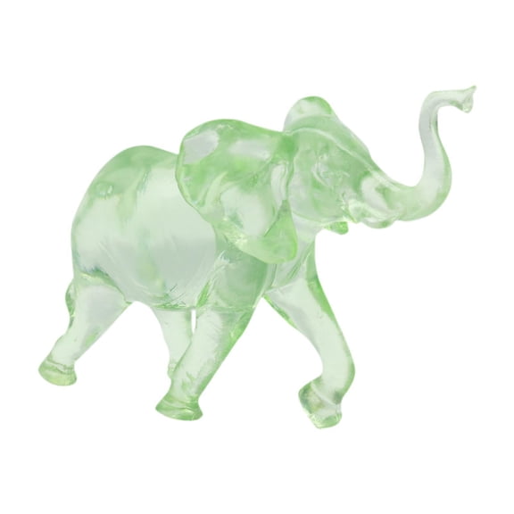 QSTDGVPW Elephant Statue Collectible Elephant Sculpture for Desk Dining Room Tabletop