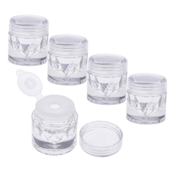 QSTDGVPW Empty Loose Powder Case with Sifter Refillable Eyeshadow Blusher Jars 3ml Single Hole