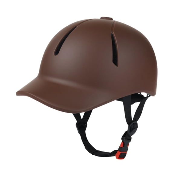 QSTDGVPW Equestrian Helmet Adjustable Riding Cap Breathable Lightweight Comfortable Horse coffee S