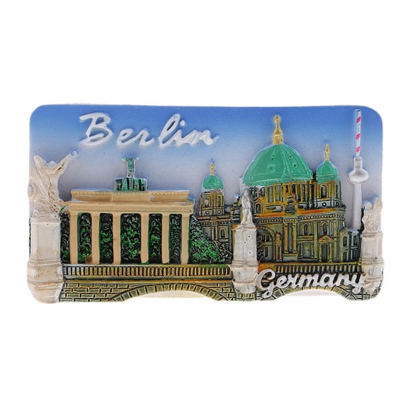 QSTDGVPW European Resin 3D Fridge Magnet Berlin Tourist Attraction Home Kitchen Decor