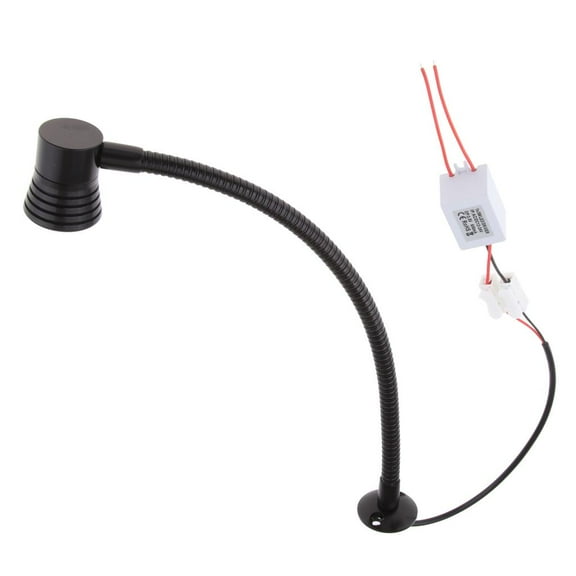 QSTDGVPW Flexible LED Map Reading Light/ Interior for Boat RV Car Light - 30cm Tube Black