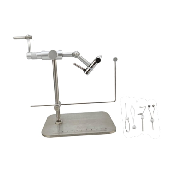 QSTDGVPW Fly Tying Vise Fishing Tackle Fly Fishing Accessory Adjustable with Pedestal With Tools