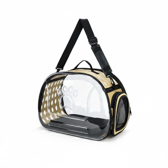 QSTDGVPW Foldable Pet Carrier Portable Foldable Travel Pet Bag Breathable Mesh Window Cat Carrier for Outdoor, Car Rides