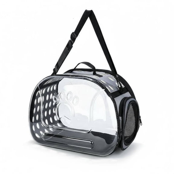 QSTDGVPW Foldable Pet Carrier Portable Foldable Travel Pet Bag Breathable Mesh Window Cat Carrier for Outdoor, Car Rides